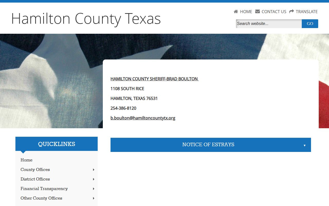 the named holding jail release record source for Hamilton County detainees